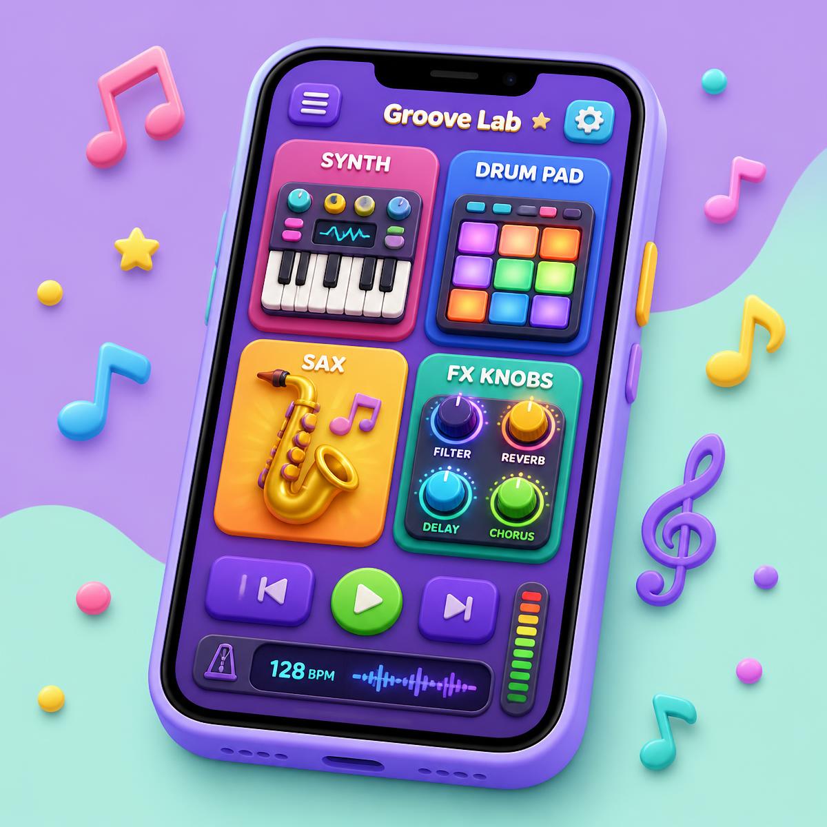 Songtoys mobile app render